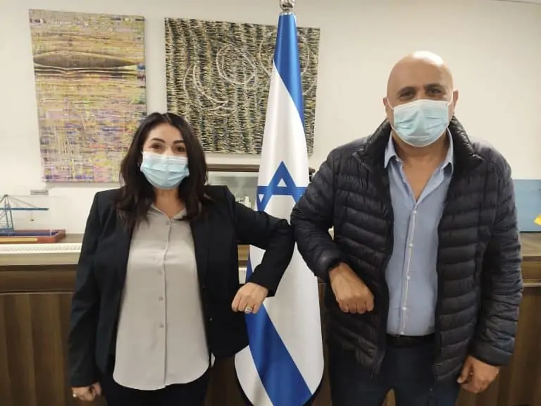 נחמיה רייבי עם מירי רגב